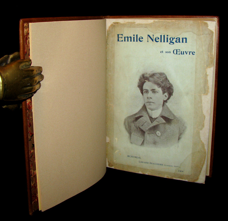 1903 Scarce French Book - Émile NELLIGAN et son Oeuvre (DANTIN, Louis) FIRST EDITION