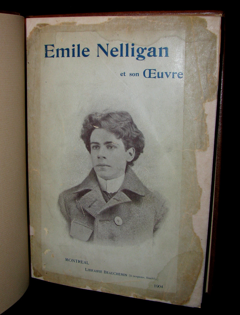 1903 Scarce French Book - Émile NELLIGAN et son Oeuvre (DANTIN, Louis) FIRST EDITION