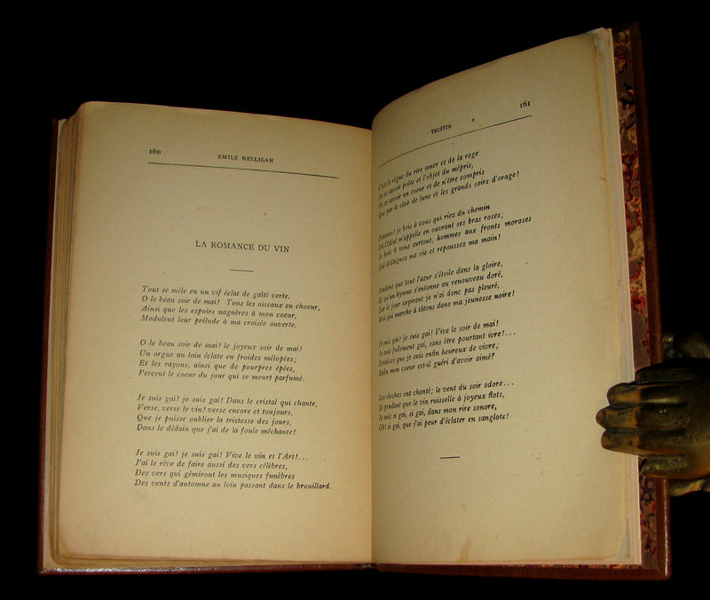1903 Scarce French Book - Émile NELLIGAN et son Oeuvre (DANTIN, Louis) FIRST EDITION