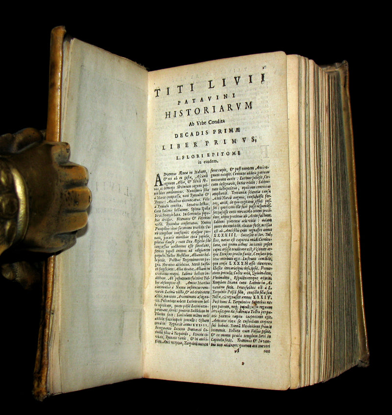 1633 Rare Latin Vellum Book - Titus Livius - Titi Livii Patavini historiarvm libri. Rome History.