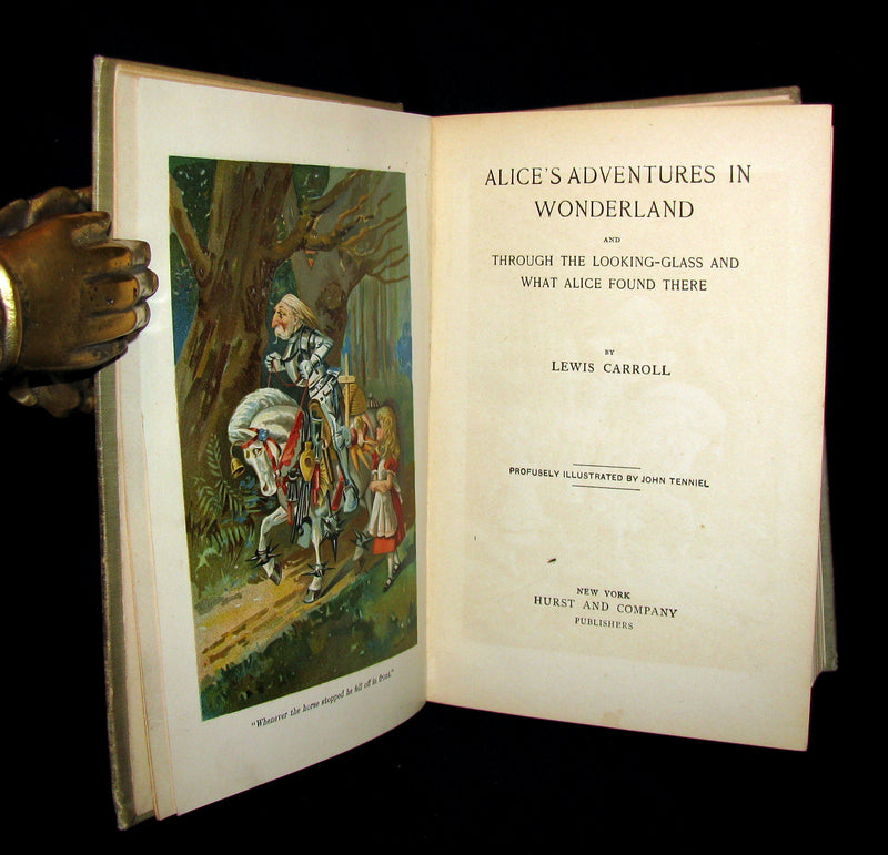 1900 Rare edition - Alice's Adventures in Wonderland & Through the Looking-Glass by Lewis Carroll