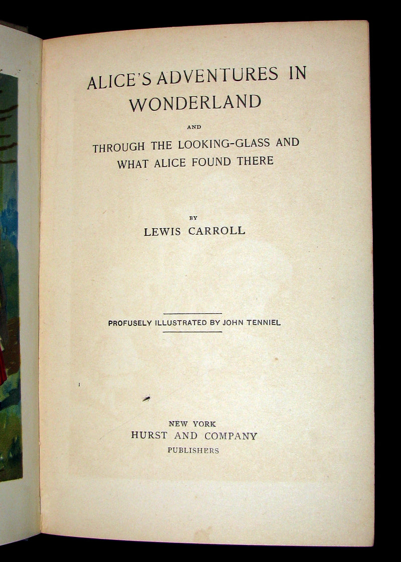 1900 Rare edition - Alice's Adventures in Wonderland & Through the Looking-Glass by Lewis Carroll