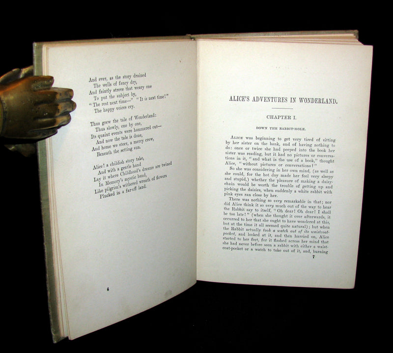 1900 Rare edition - Alice's Adventures in Wonderland & Through the Looking-Glass by Lewis Carroll