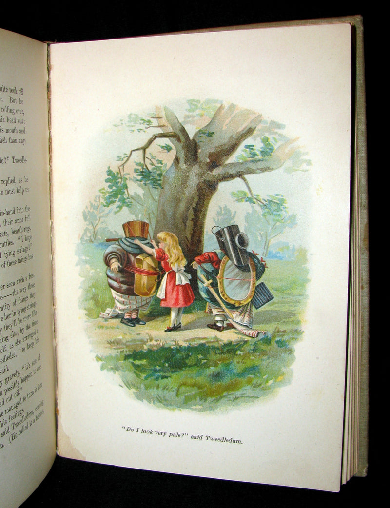 1900 Rare edition - Alice's Adventures in Wonderland & Through the Looking-Glass by Lewis Carroll