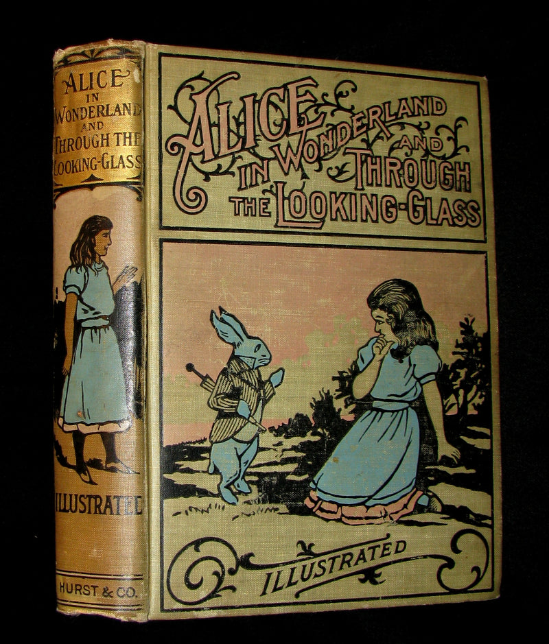 1900 Rare edition - Alice's Adventures in Wonderland & Through the Looking-Glass by Lewis Carroll