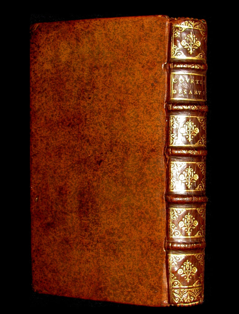 1688 Rare French Book - The desabused courtier, or the Thoughts of a Gentleman who has spent most of his life at Court & in War.