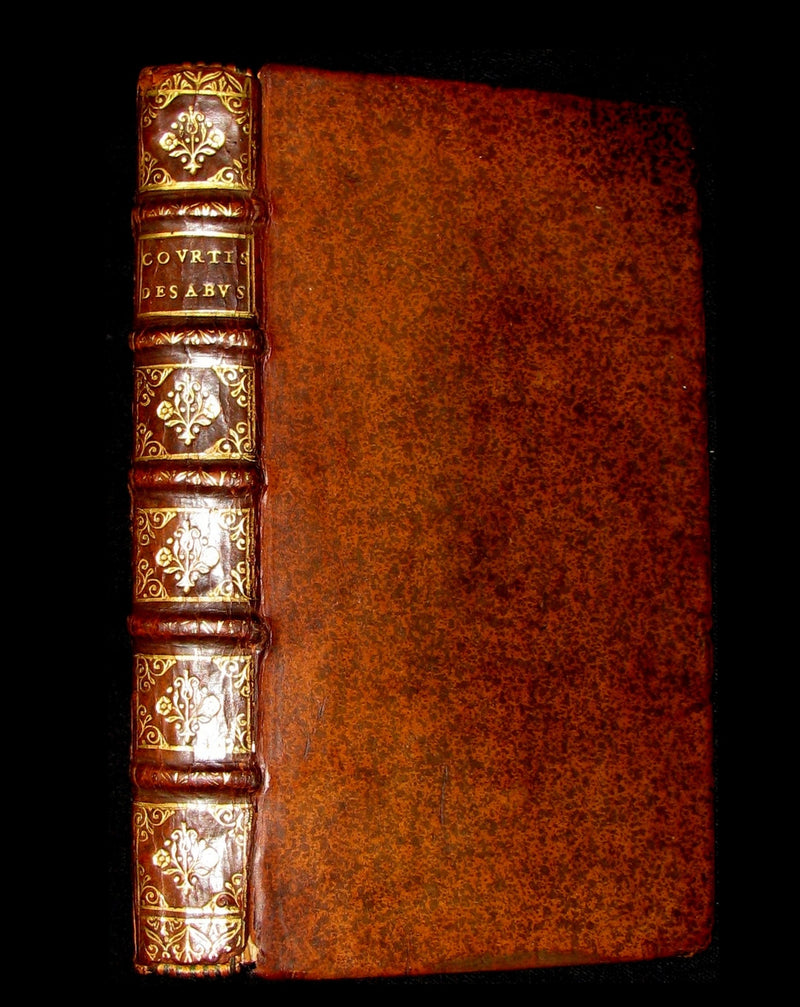 1688 Rare French Book - The desabused courtier, or the Thoughts of a Gentleman who has spent most of his life at Court & in War.