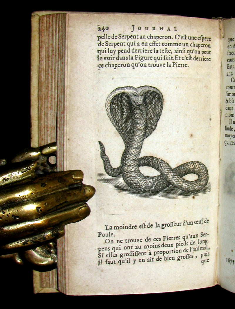 1683 Rare French Book - Scientists' Journal for year 1677 - Astronomy Sunspot, Snake Stones, 3 suns in Paris sky, etc.