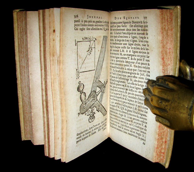 1683 Rare French Book - Scientists' Journal for year 1677 - Astronomy Sunspot, Snake Stones, 3 suns in Paris sky, etc.