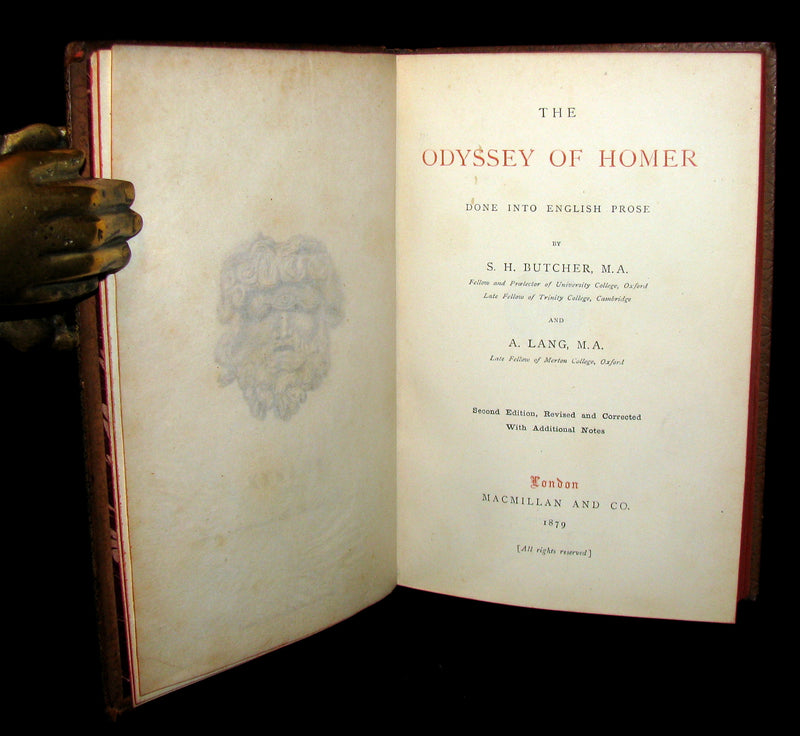 1879 Rare Book - The Odyssey of Homer translated by Andrew Lang
