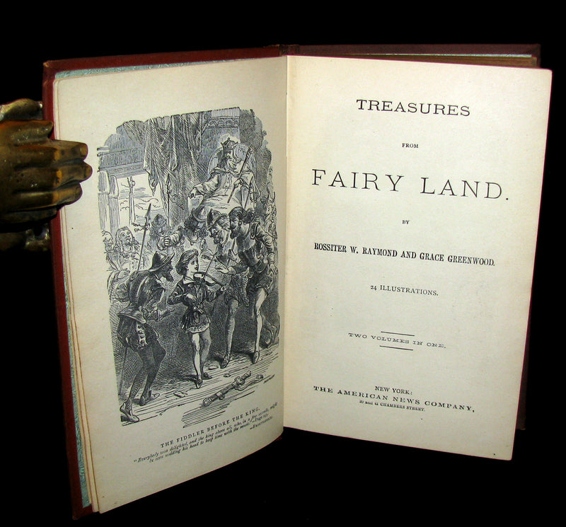 1880 Rare Victorian Book ~ Treasures from FAIRY LAND by Raymond and Greenwood.