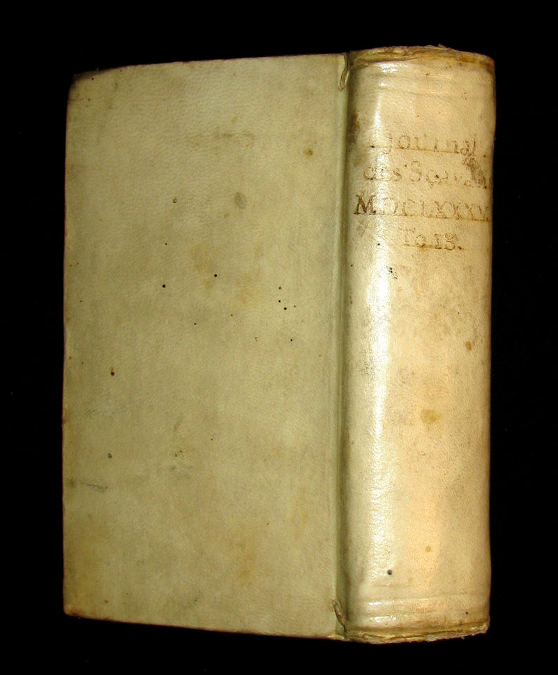 1686 Rare French Book - Scientists' Journal for year 1685 - lunar eclipse & various subjects