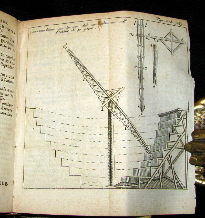 1686 Rare French Book - Scientists' Journal for year 1685 - lunar eclipse & various subjects