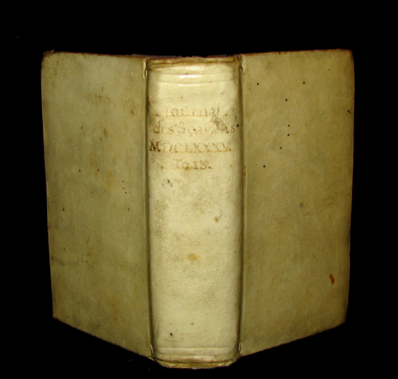 1686 Rare French Book - Scientists' Journal for year 1685 - lunar eclipse & various subjects