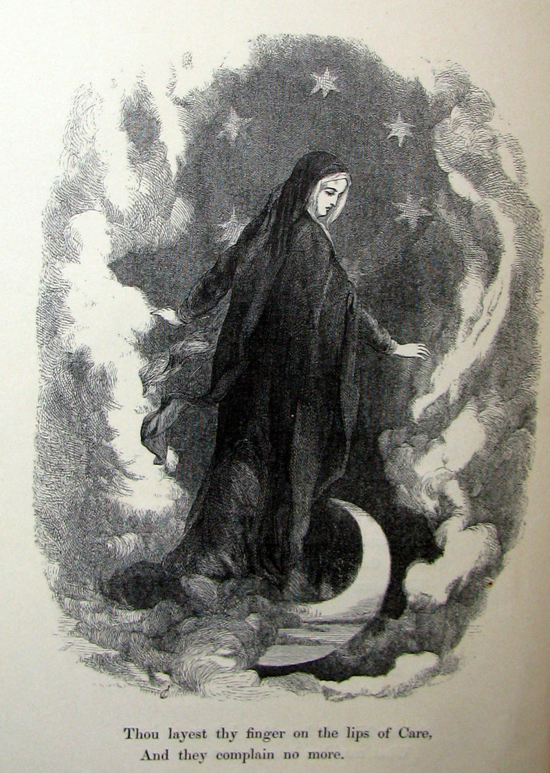 1858 Rare Victorian Book - Voices Of the Night by Henry Wadsworth Longfellow