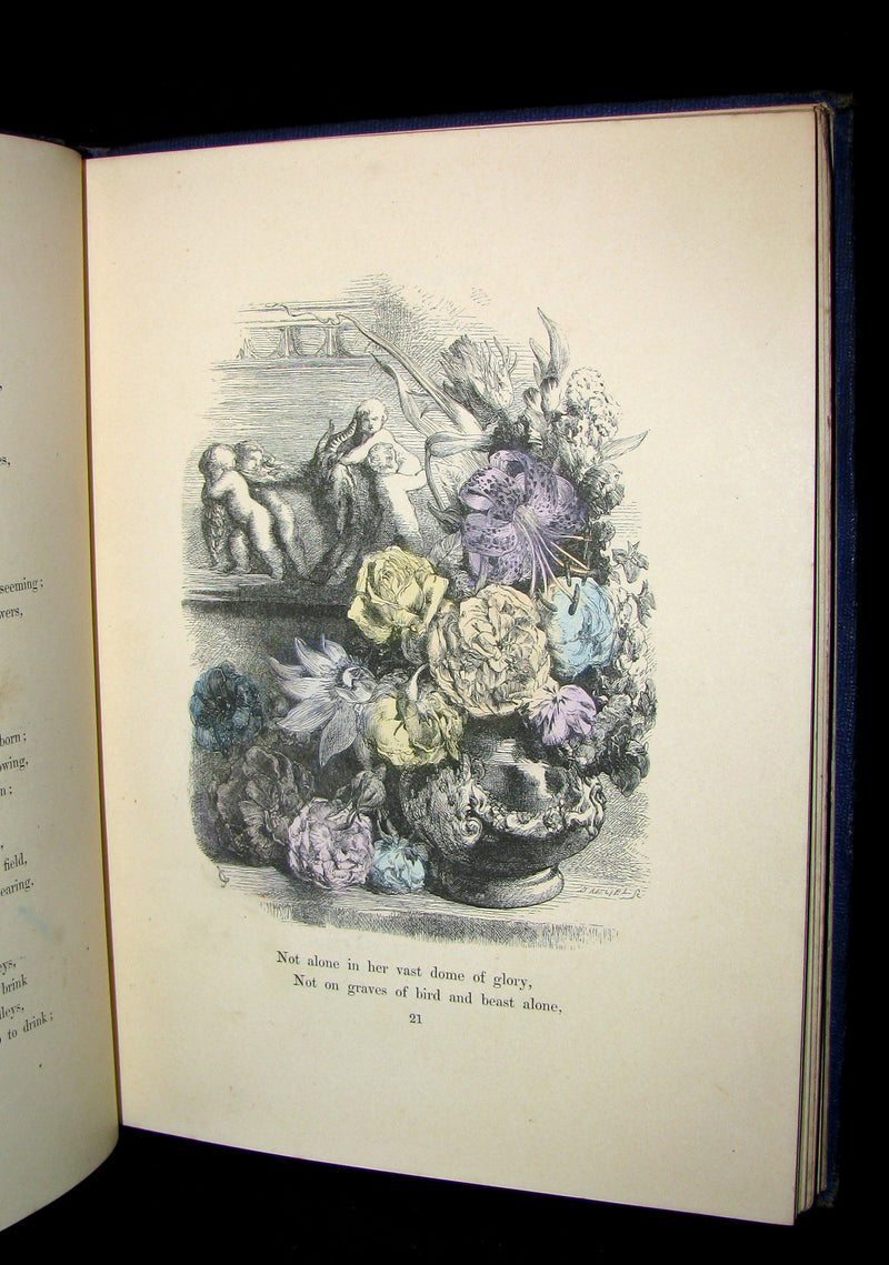 1858 Rare Victorian Book - Voices Of the Night by Henry Wadsworth Longfellow