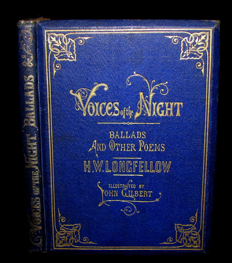 1858 Rare Victorian Book - Voices Of the Night by Henry Wadsworth Longfellow