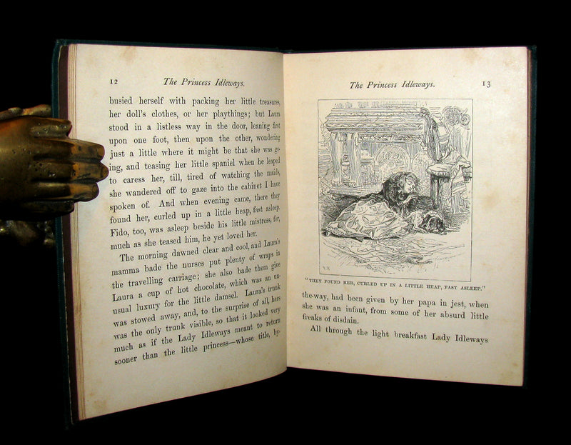1880 Rare Victorian Book ~ The Princess Idleways a Fairy Story by Mrs. W. J. Hays. Illustrated.