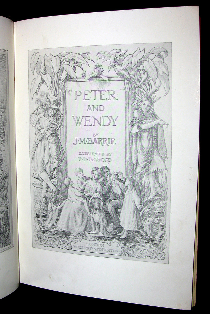 1911 Rare Book  - Peter Pan First UK Edition - Peter and Wendy by James Matthew Barrie