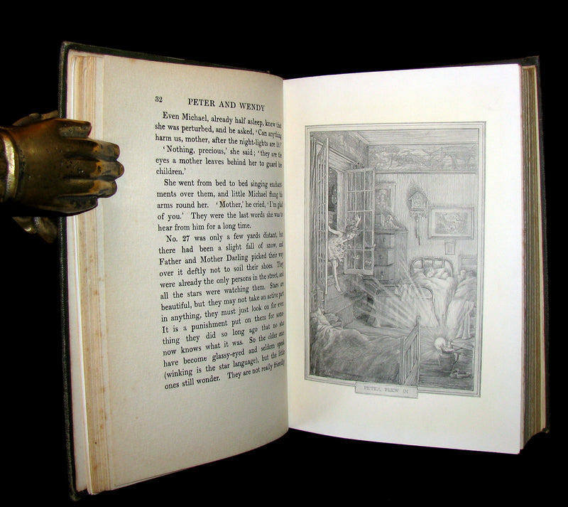 1911 Rare Book  - Peter Pan First UK Edition - Peter and Wendy by James Matthew Barrie