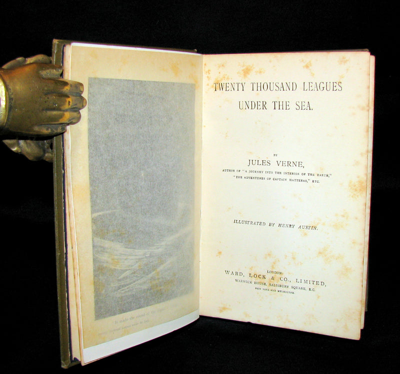 1900 Rare Book - Twenty Thousand Leagues Under the Sea by Jules Verne