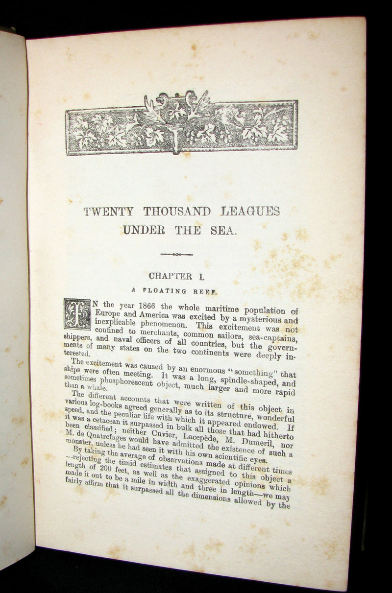 1900 Rare Book - Twenty Thousand Leagues Under the Sea by Jules Verne