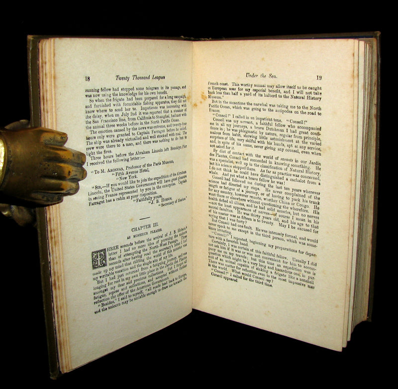 1900 Rare Book - Twenty Thousand Leagues Under the Sea by Jules Verne
