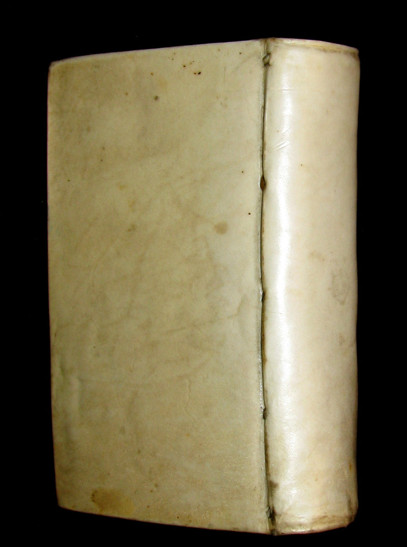 1721 Scarce Latin Vellum Book - OPERA MATHEMATICA by Ignace-Gaston Pardies Illustrated