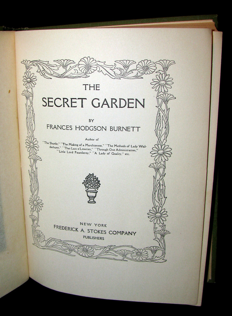 1911 Rare First Edition - The Secret Garden by Frances Hodgson Burnett