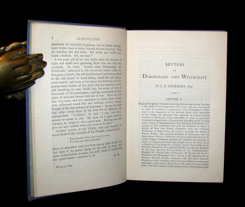1884 Rare Edition - Demonology & Witchcraft - WITCHES & FAIRIES by Sir Walter Scott.
