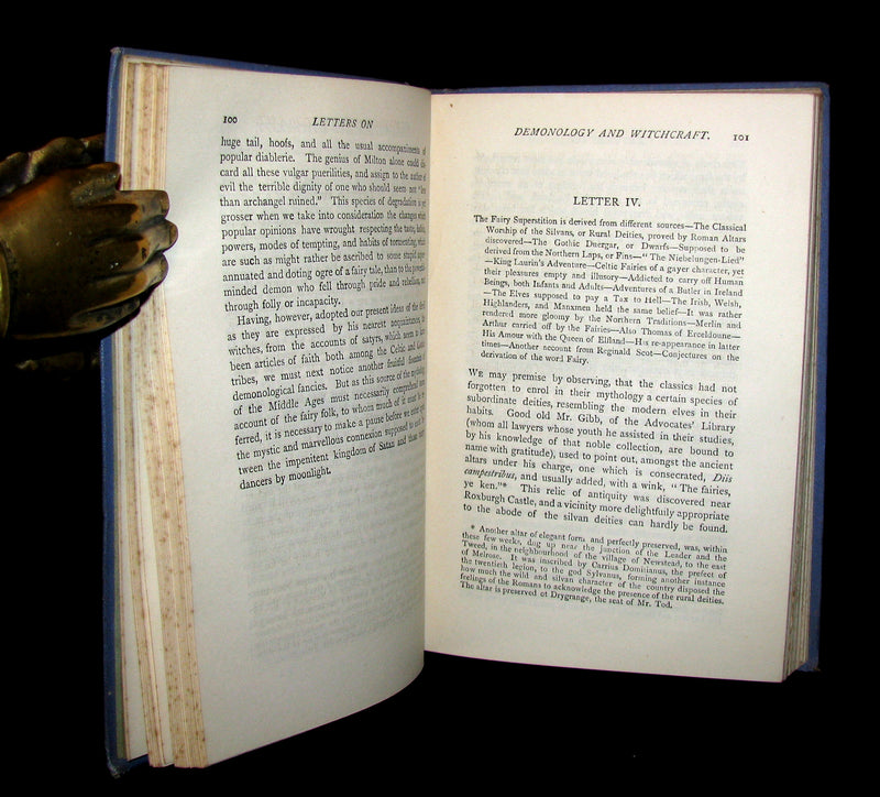 1884 Rare Edition - Demonology & Witchcraft - WITCHES & FAIRIES by Sir Walter Scott.