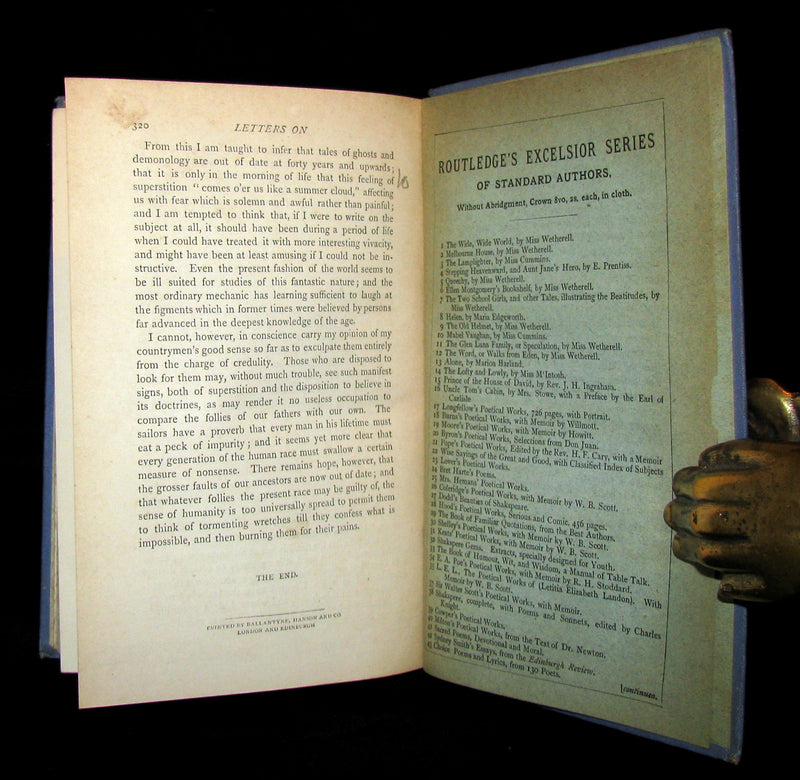 1884 Rare Edition - Demonology & Witchcraft - WITCHES & FAIRIES by Sir Walter Scott.