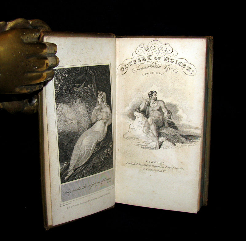 1807 Rare Book - The Odyssey of Homer -to Which is Added The Battle of the Frogs and Mice.