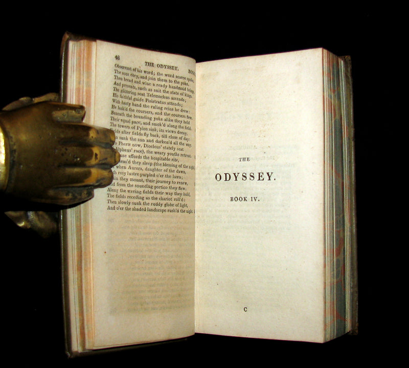 1807 Rare Book - The Odyssey of Homer -to Which is Added The Battle of the Frogs and Mice.