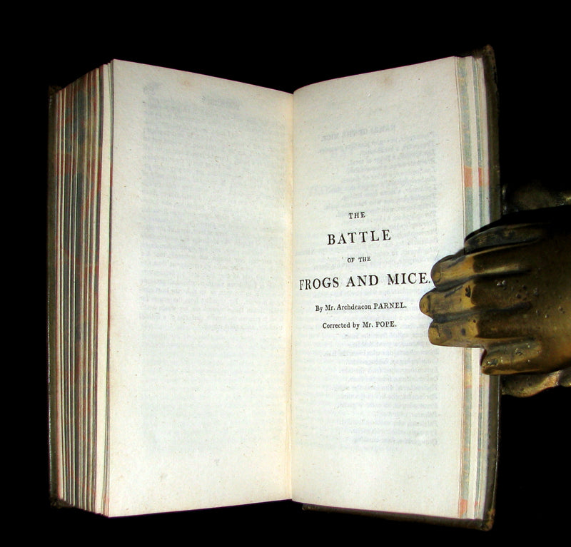 1807 Rare Book - The Odyssey of Homer -to Which is Added The Battle of the Frogs and Mice.