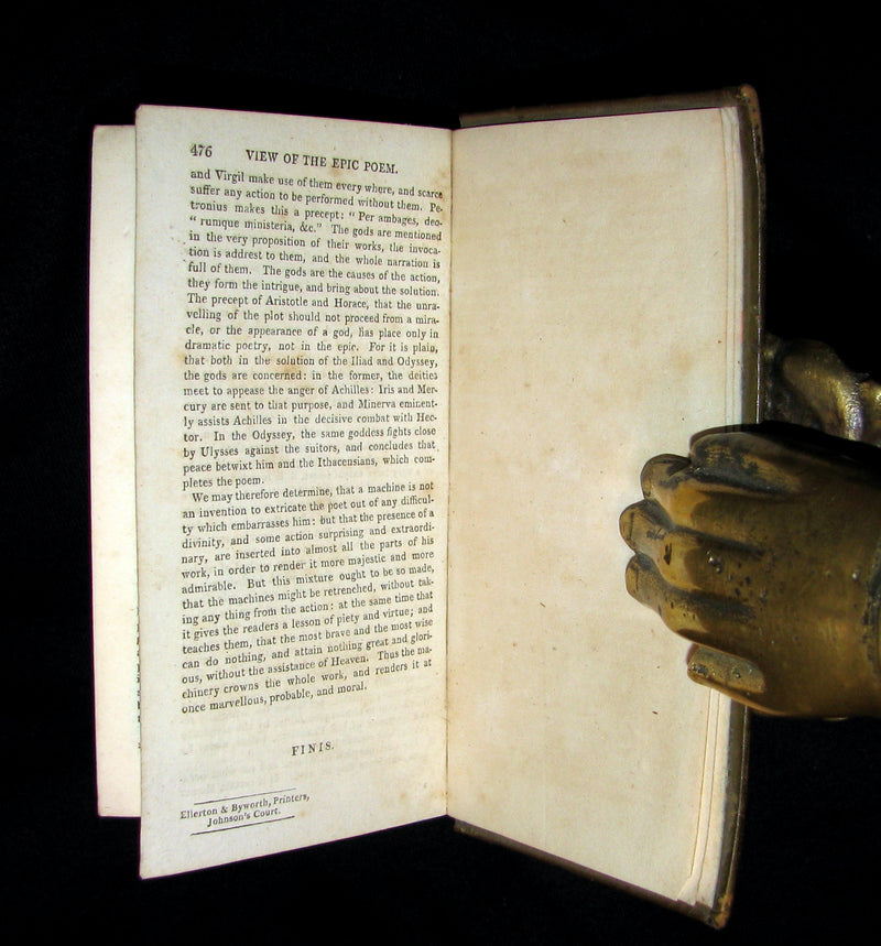1807 Rare Book - The Odyssey of Homer -to Which is Added The Battle of the Frogs and Mice.