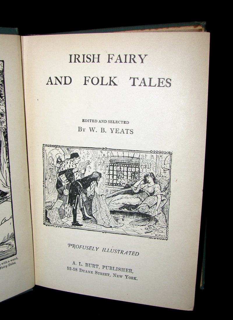1890 Scarce Victorian Book - Irish Fairy and Folk Tales illustrated by Henry Justice Ford