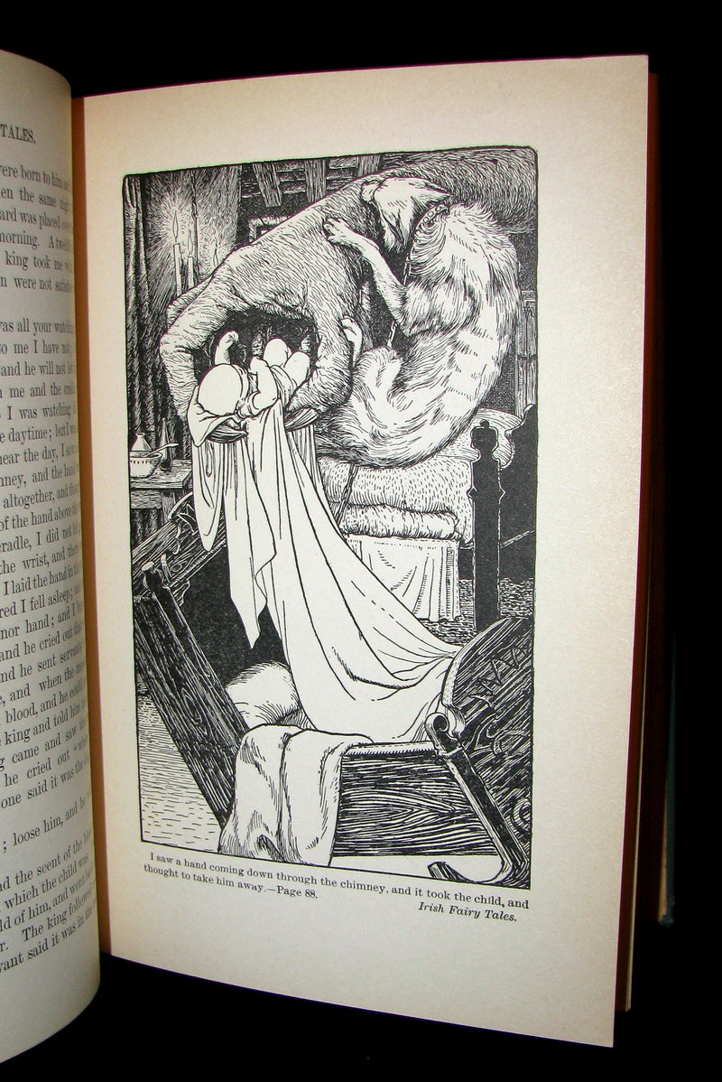 1890 Scarce Victorian Book - Irish Fairy and Folk Tales illustrated by Henry Justice Ford