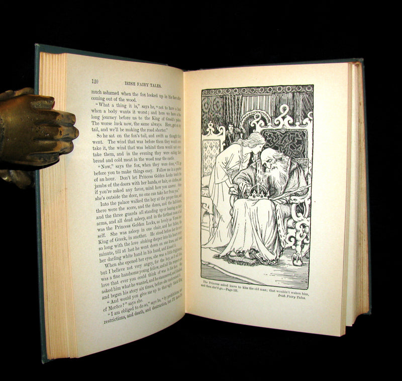 1890 Scarce Victorian Book - Irish Fairy and Folk Tales illustrated by Henry Justice Ford