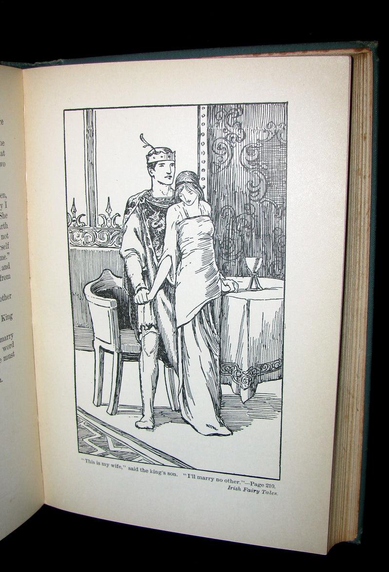 1890 Scarce Victorian Book - Irish Fairy and Folk Tales illustrated by Henry Justice Ford