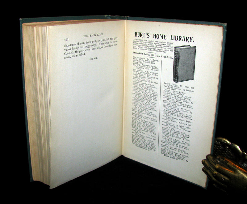 1890 Scarce Victorian Book - Irish Fairy and Folk Tales illustrated by Henry Justice Ford