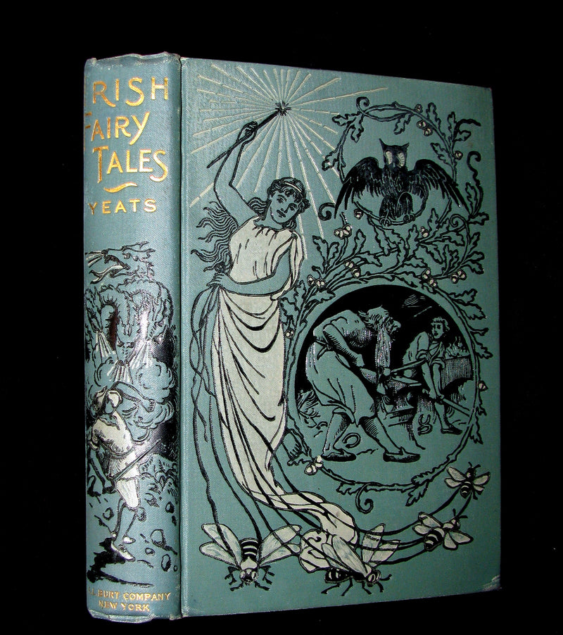 1890 Scarce Victorian Book - Irish Fairy and Folk Tales illustrated by Henry Justice Ford