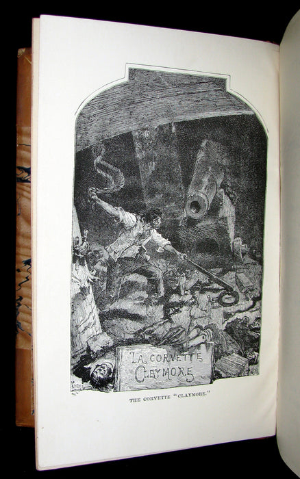 1888 Rare Victorian Book set - Victor Hugo Works - Notre-Dame, Les Miserables, etc.