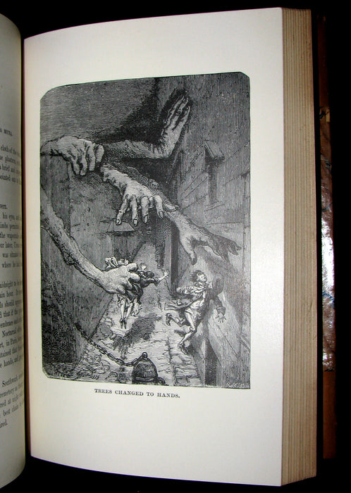 1888 Rare Victorian Book set - Victor Hugo Works - Notre-Dame, Les Miserables, etc.