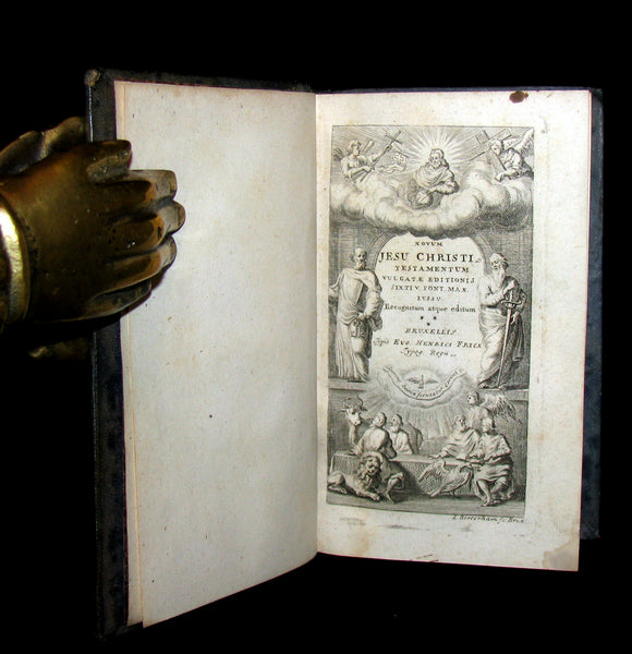 1696 Rare Latin Book - Novum Jesu Christi Testamentum - New Testament