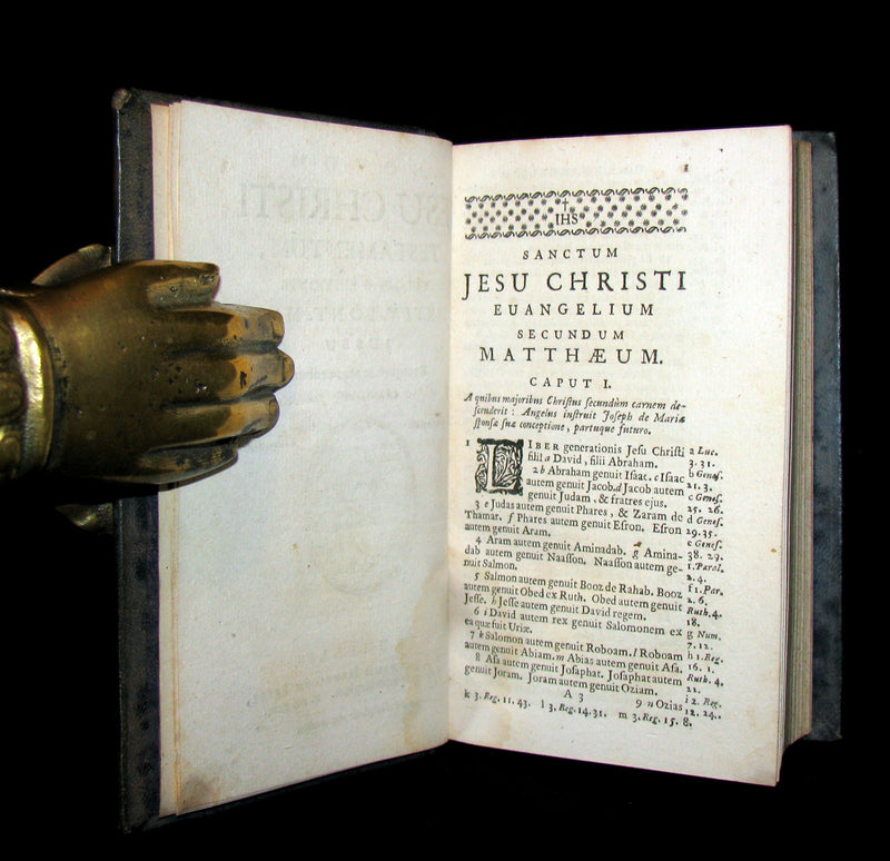 1696 Rare Latin Book - Novum Jesu Christi Testamentum - New Testament