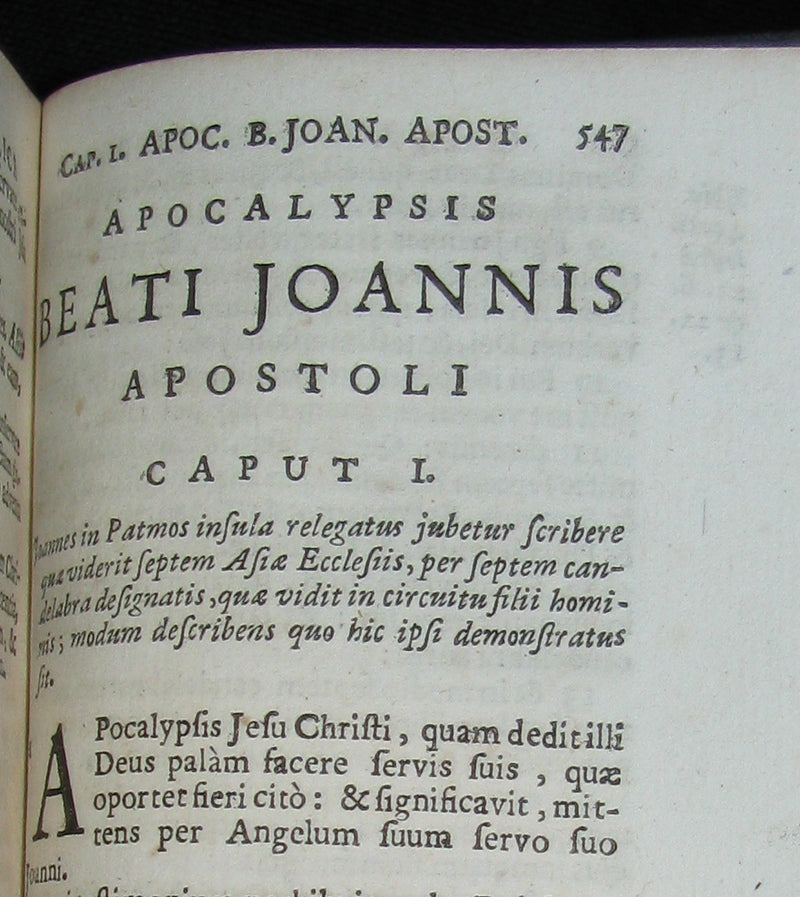 1696 Rare Latin Book - Novum Jesu Christi Testamentum - New Testament