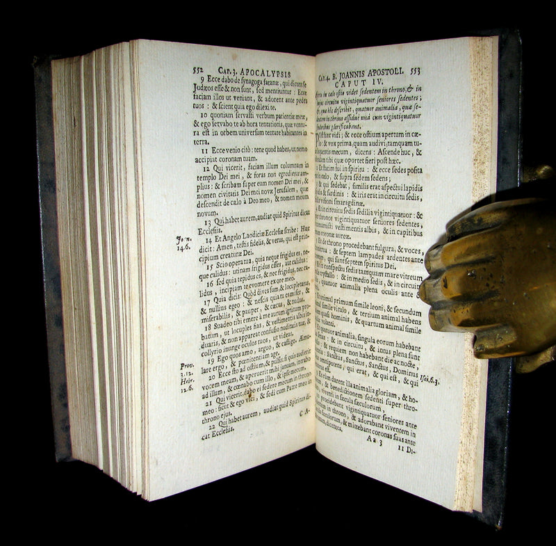 1696 Rare Latin Book - Novum Jesu Christi Testamentum - New Testament