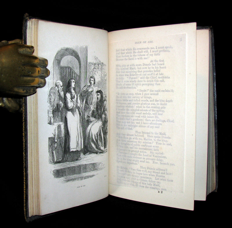 1858 Rare Victorian Book - JOAN OF ARC and Minor Poems, Ballads by Robert Southey