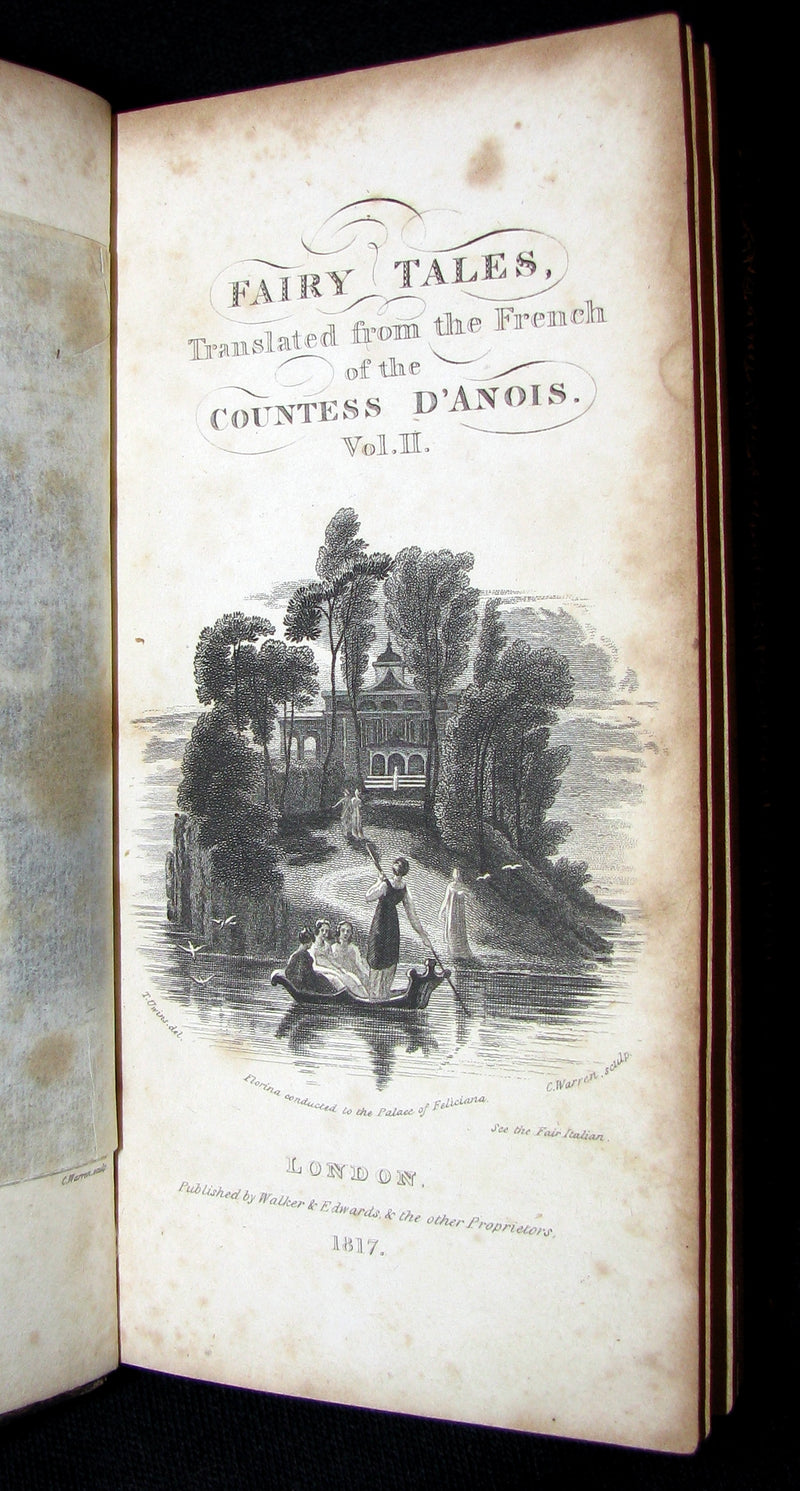 1817 Scarce Book set - FAIRY TALES and Novels by the Countess d'ANOIS.